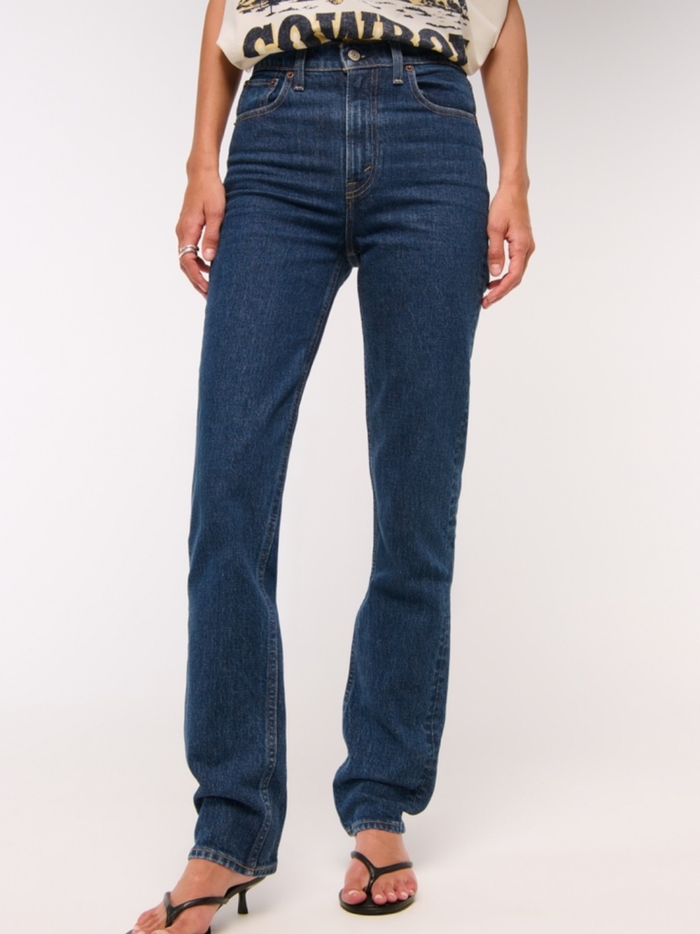 Abercrombie 90s Straight Ultra High Rise Jeans Size 27 Long